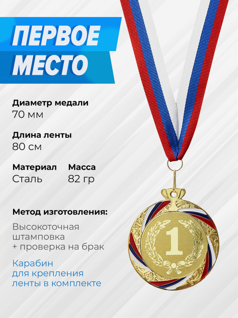 Два комплекта медалей за 1,2,3 место