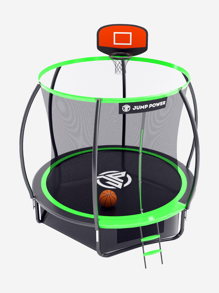 Каркасный батут Jump Power 8 ft Pro Inside Basket Green