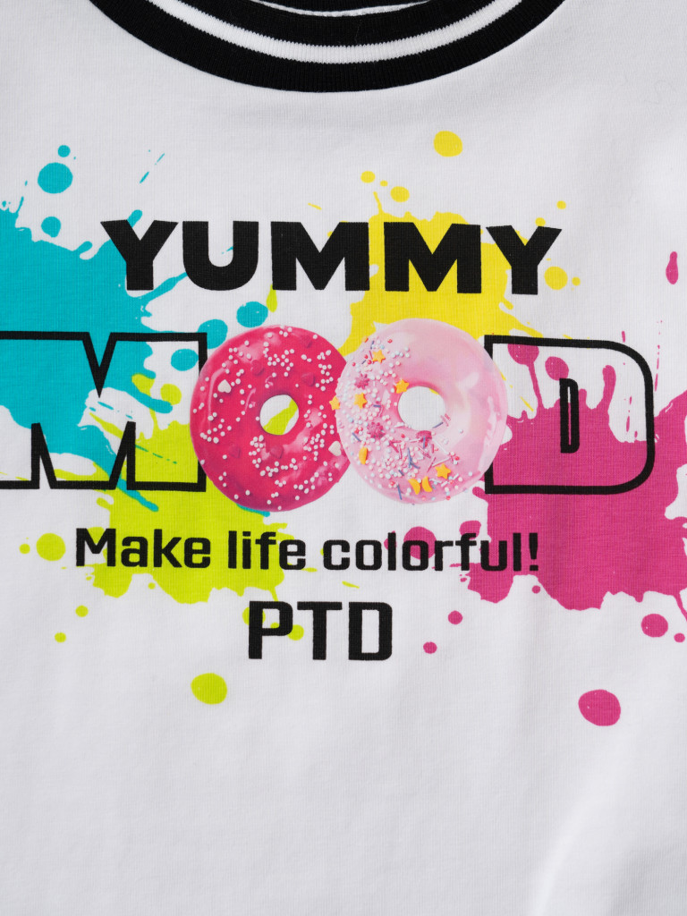 Комплект для девочек: футболка, юбка-шорты PlayToday