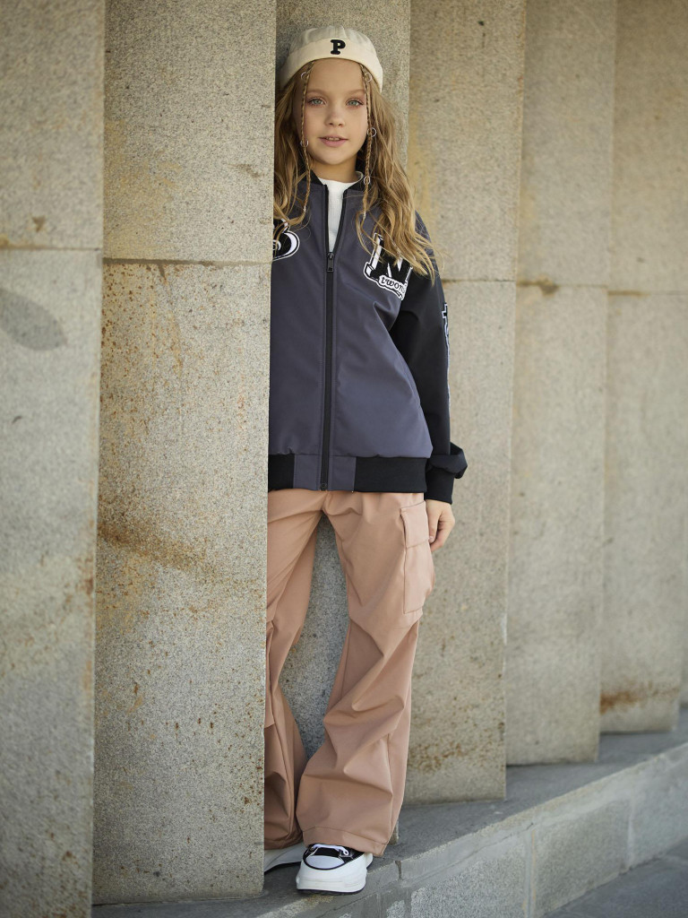 Брюки софтшелл для девочки batik Барни молочный шоколад