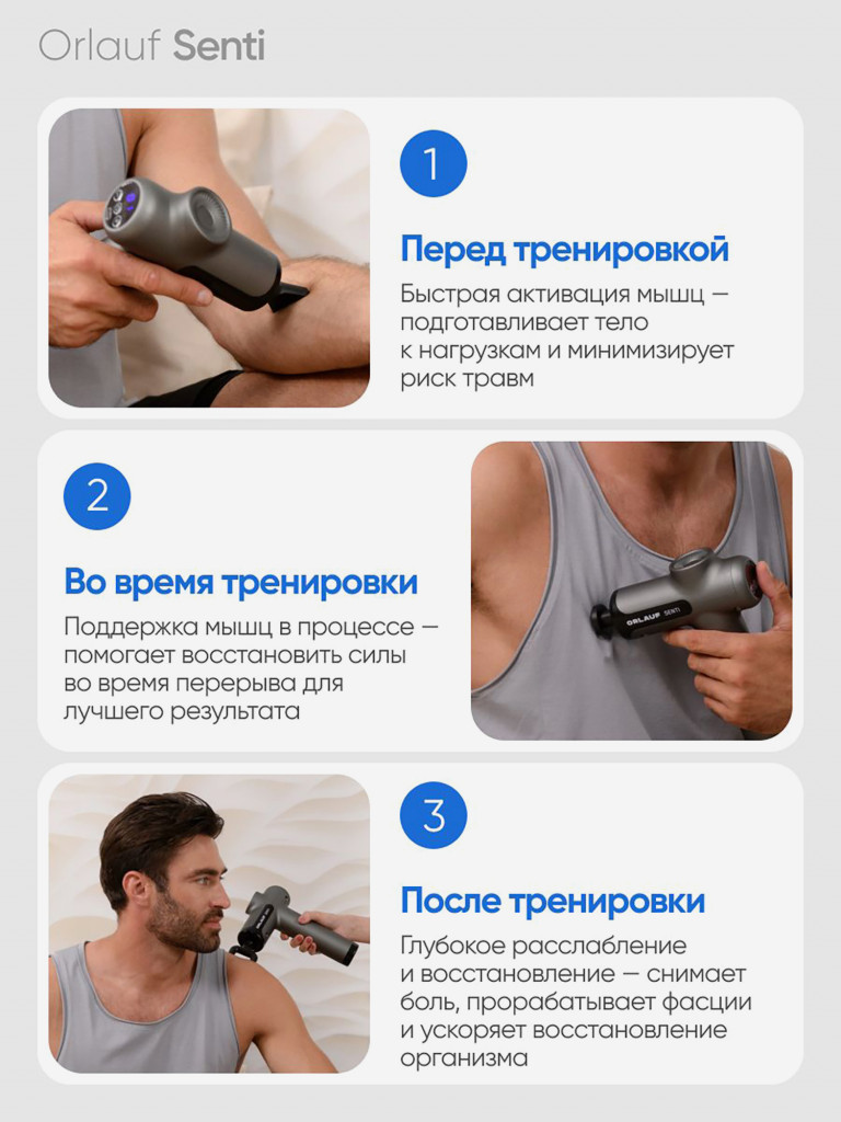 Перкуссионный массажер ORLAUF Senti