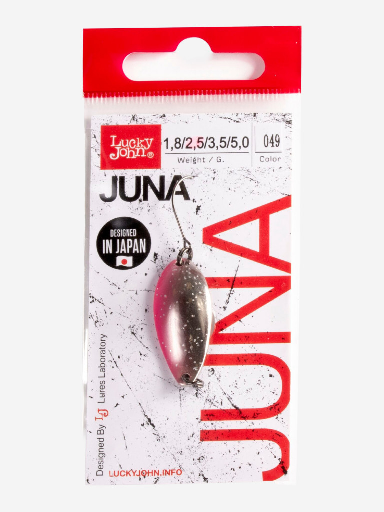 Блесна колеблющаяся Lucky John JUNA, колебалка LJJU25-049 длиной 30 мм, вес 2.5 г
