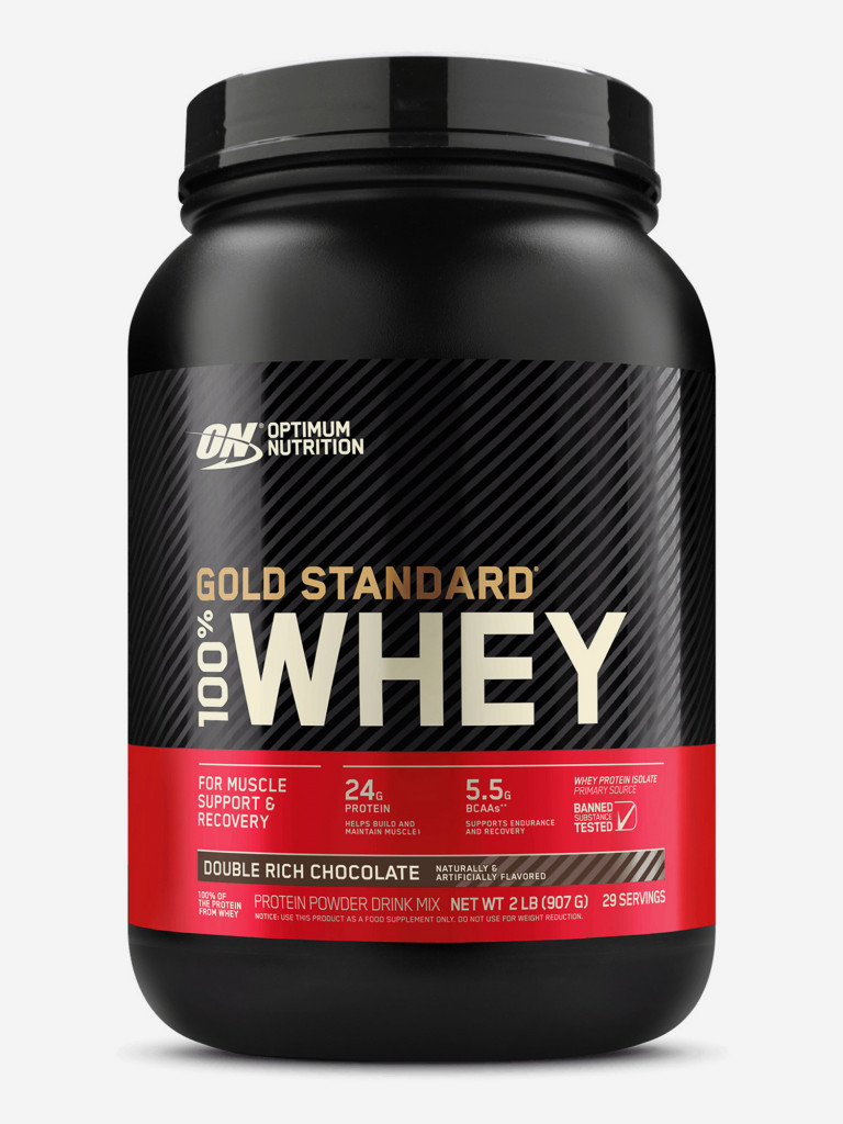 Протеин Optimum Nutrition Gold Standard Whey, 907 г, Двойной богатый шоколад