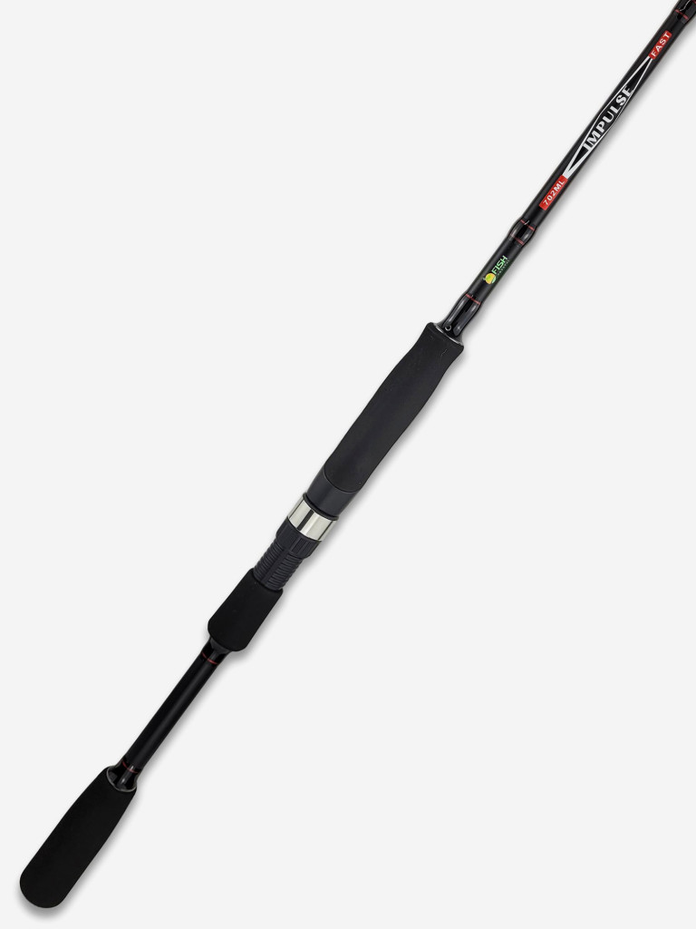 Спиннинг для рыбалки Fish Crystal IMPULSE IMP-802ML (2.44м 4-16гр), полая вершинка, 2 секц