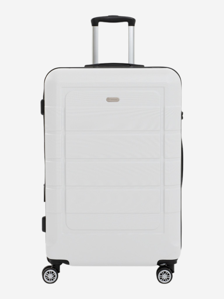 Чемодан на колесах L белый Feelway