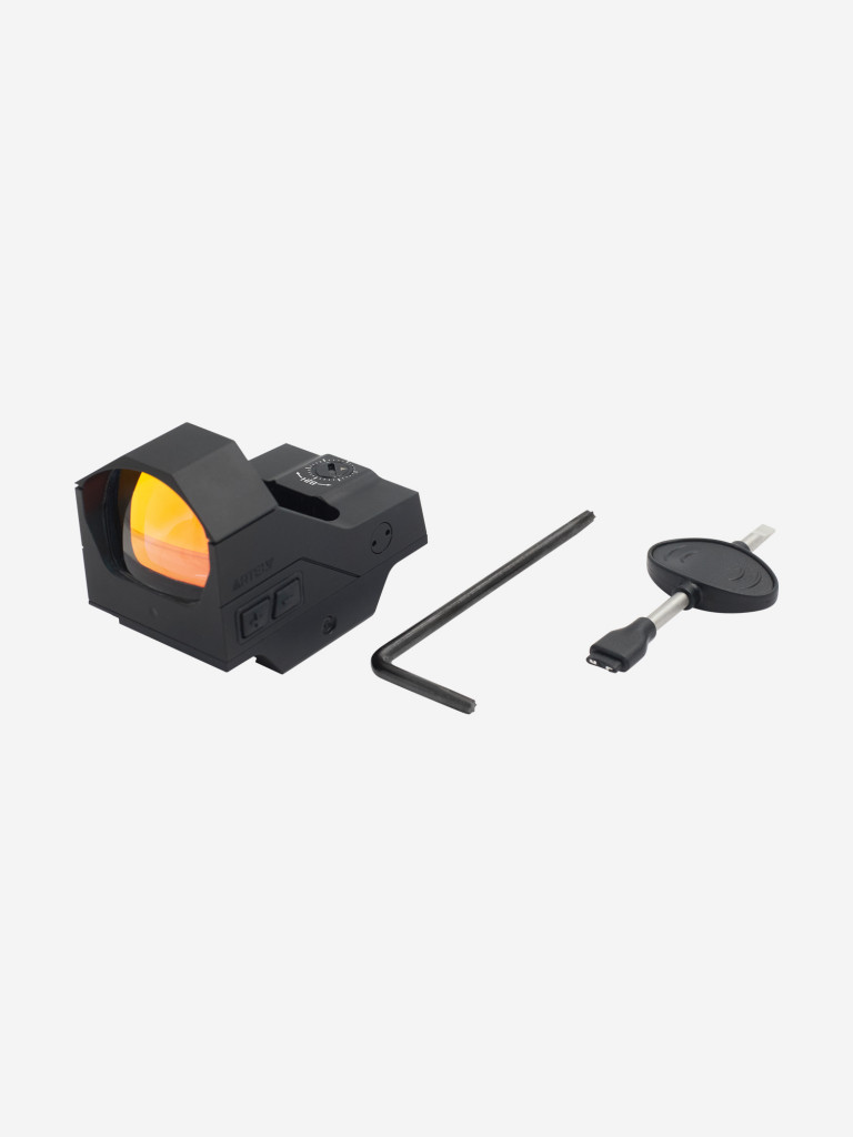 Коллиматорный прицел Artelv RDO 1x28 с подсветкой на планку Weaver, Picatinni для охоты, страйкбола, пневматики, пейнтбола