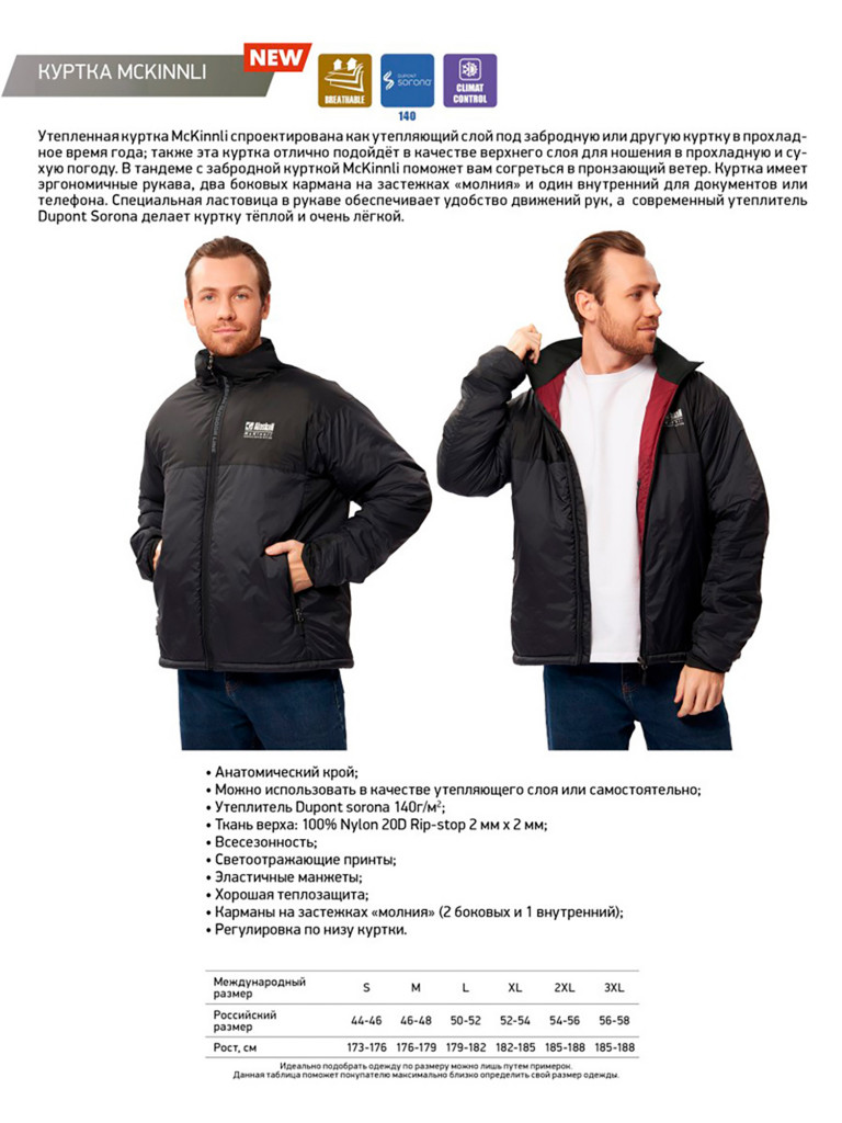 Куртка утепленная мужская Alaskan McKinnli