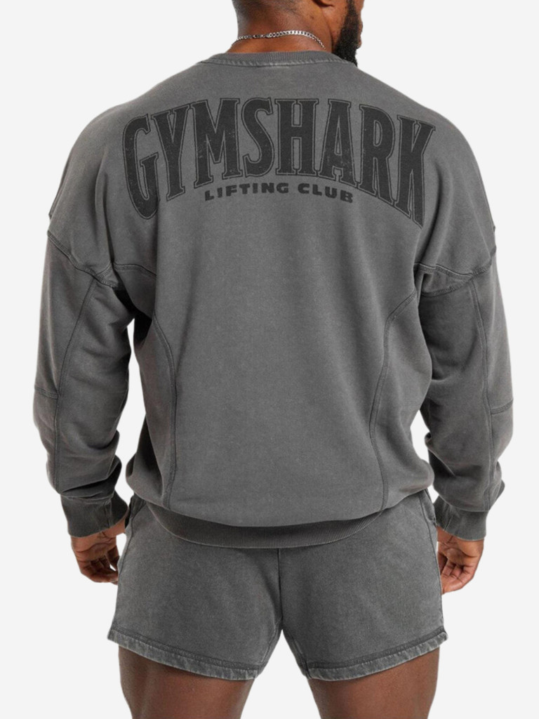 Толстовка мужская GYMSHARK Heritage Washed Crew