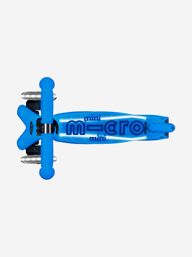 Самокат детский Micro Mini Deluxe Glow Plus LED, светится в темноте