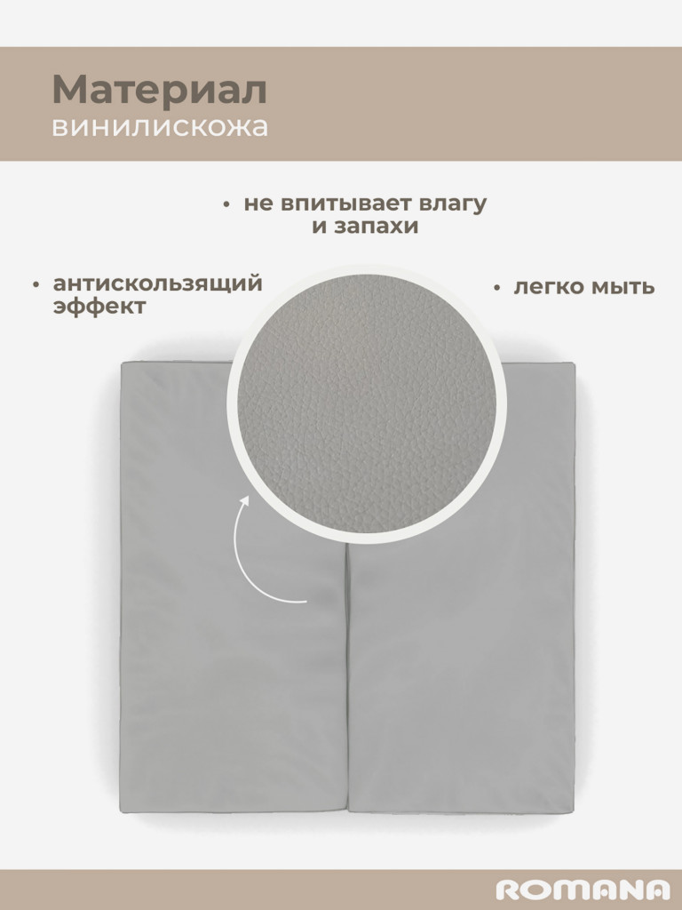 ROMANA Мягкий щит 100х100х10 см 2 секции, мат детский гимнастический для шведской стенки
