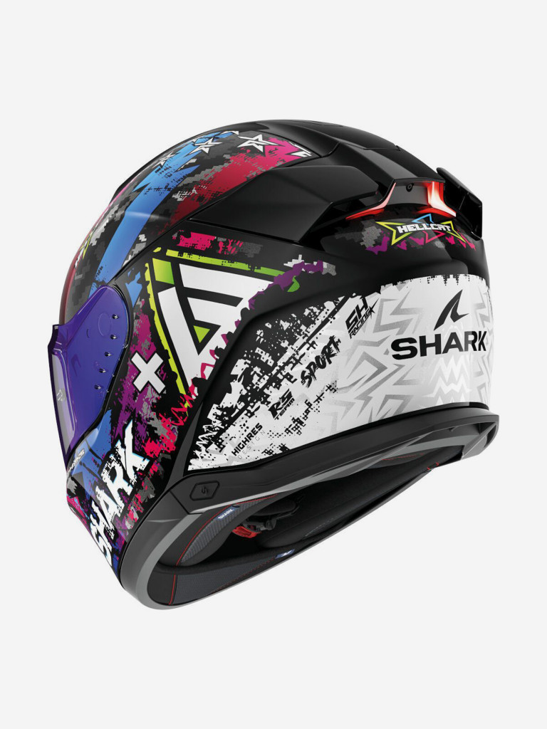 Мотошлем интеграл Shark SKWAL i3 HELLCAT Black/Chrome/Blue