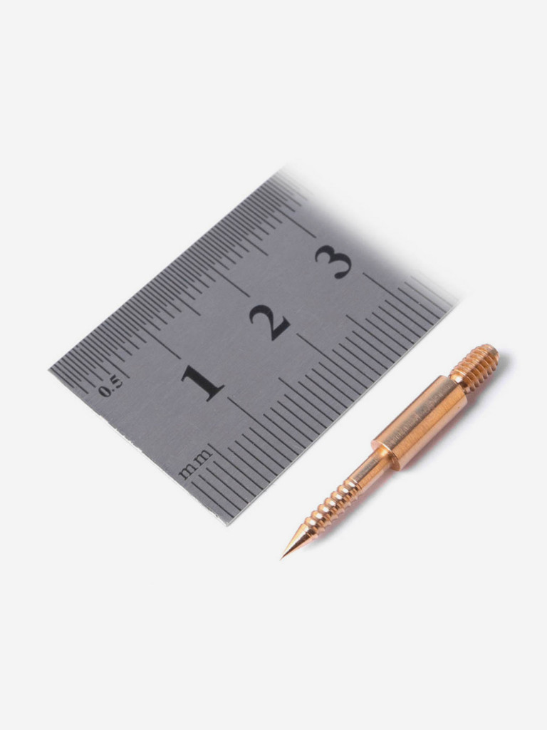 Адаптер-иголка A2S GUN, латунь, резьба "папа" дюймовая 5/40