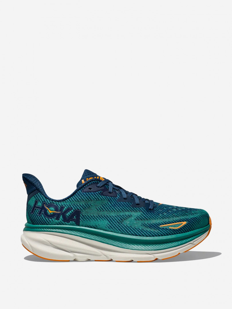 фото Кроссовки мужские hoka one one clifton 9, зеленый