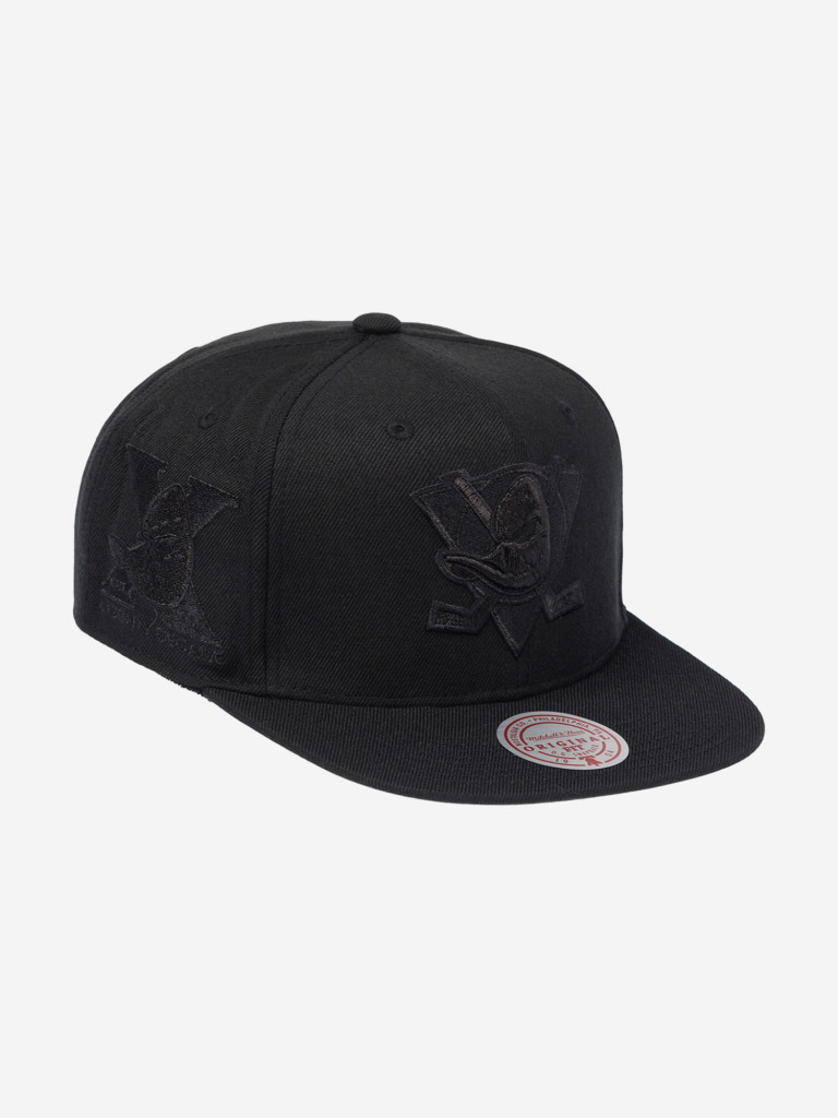 Бейсболка с прямым козырьком MITCHELL NESS HS11515-ADUBLCK Anaheim Ducks NHL (черный)