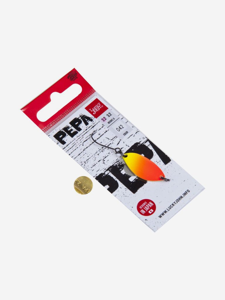 Блесна колеблющаяся Lucky John PEPA, длина 25 мм, вес 02,2г