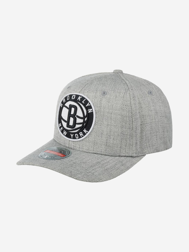 Бейсболка с прямым козырьком MITCHELL NESS HHSS3273-BNEYYPPPGYHT Brooklyn Nets NBA