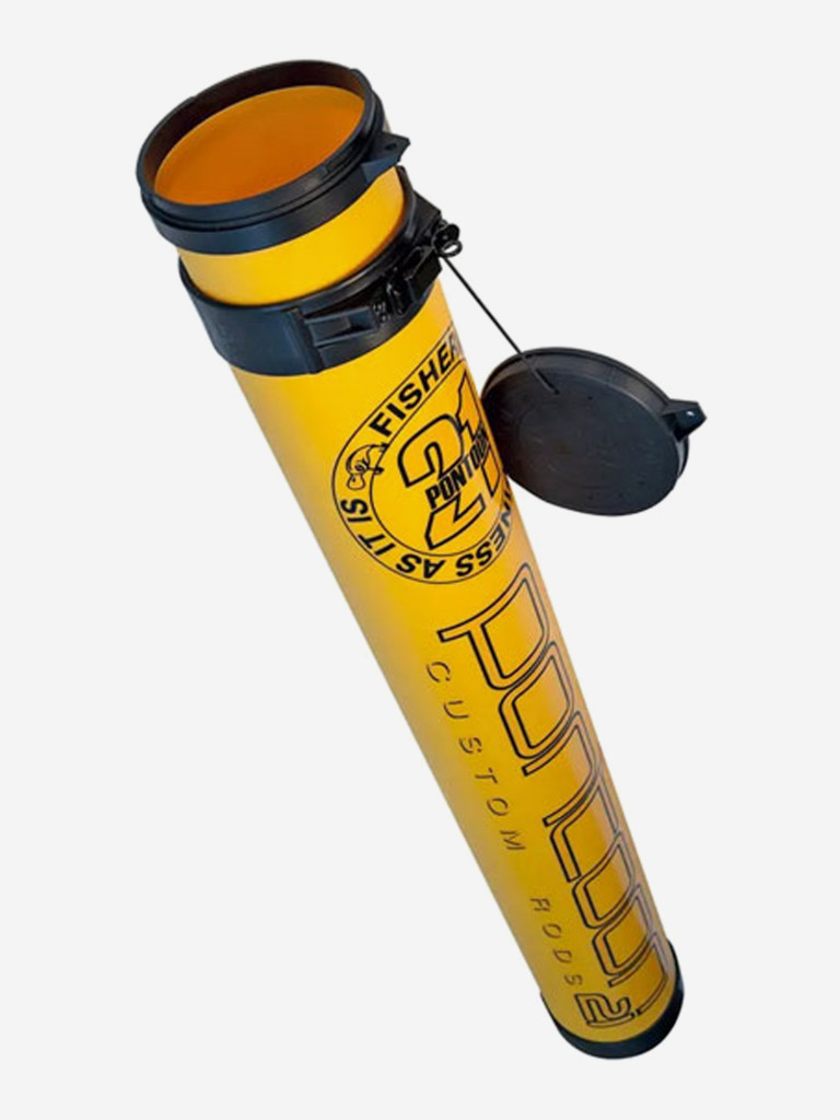 Тубус пластиковый телескопический желтый Pontoon21, d9, для двучастного удилища длиной до 9'