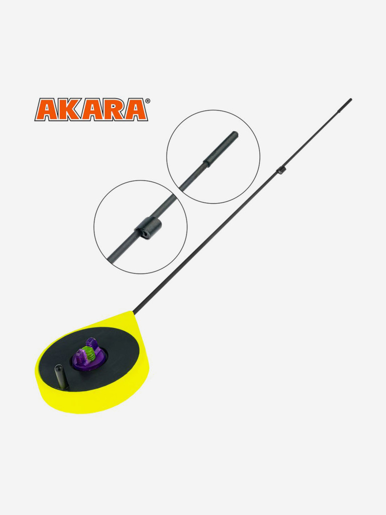 Удочка зимняя Akara Ultra Sport Yellow (хлыст карбон)