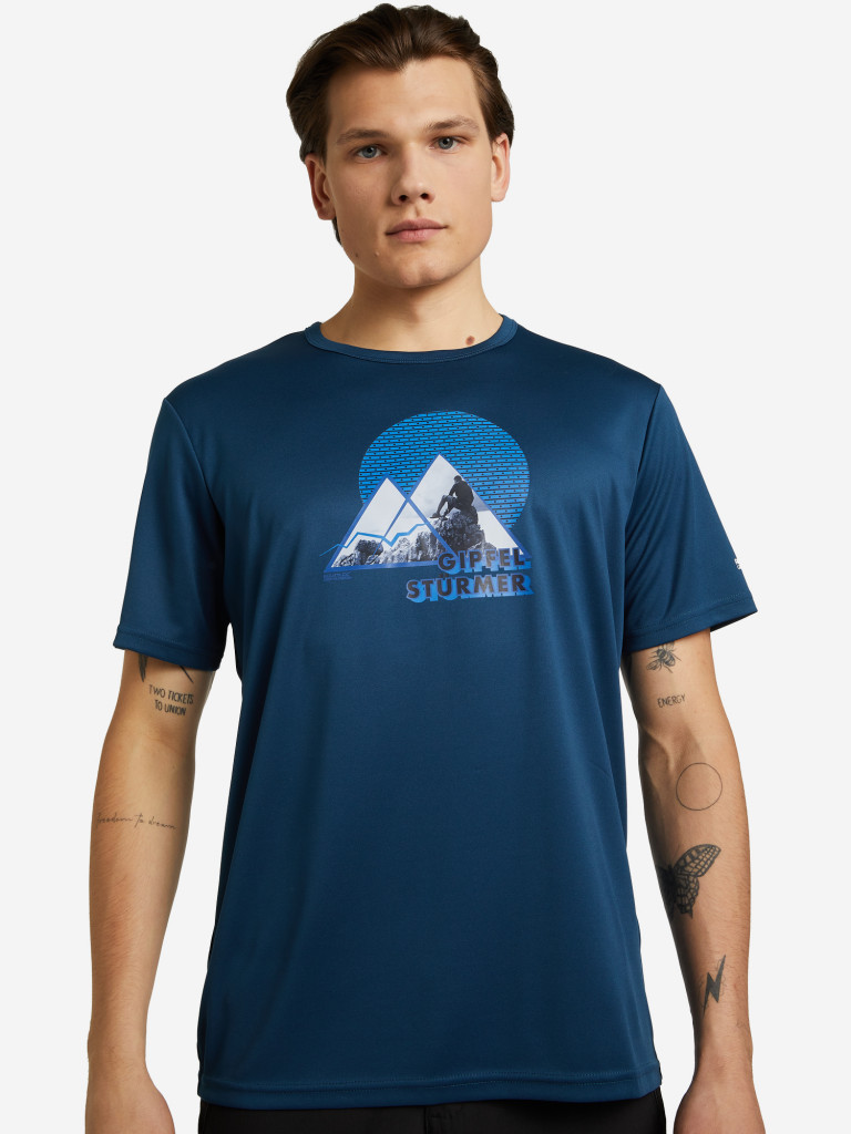 Camiseta Regatta Fingal Slogan II Hombre - Negra, Técnica