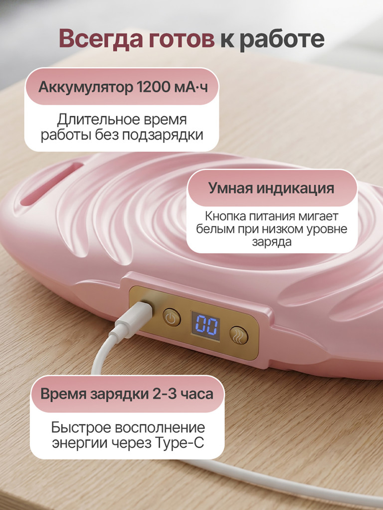 Вибромассажер для шеи, спины и плеч с функцией нагрева DFC VM-SQ-D1P