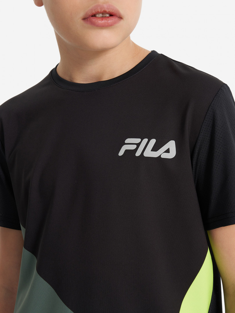 Футболка для мальчиков FILA 31887460299 Черный, размер 170, 176,158, 164,122, 128,134, 140,146, 152, фото 5