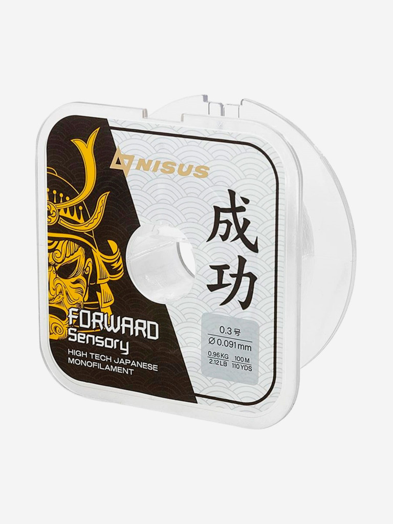 Леска для рыбалки Nisus FORWARD Sensory Nylon 0,091мм, 100м, 0,96кг, прозрачный