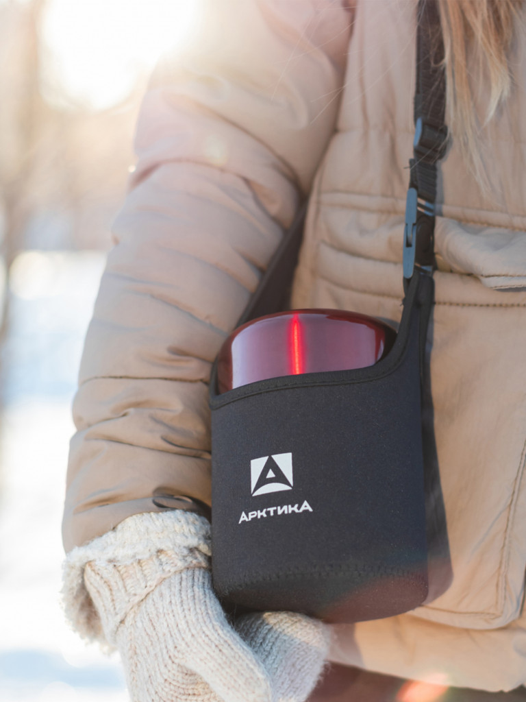 Сумка для термоса для еды "Арктика", черная, размер S