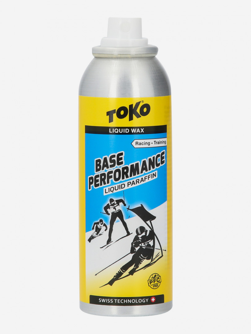 фото Мазь скольжения toko base performance liquid paraffin blue, синий