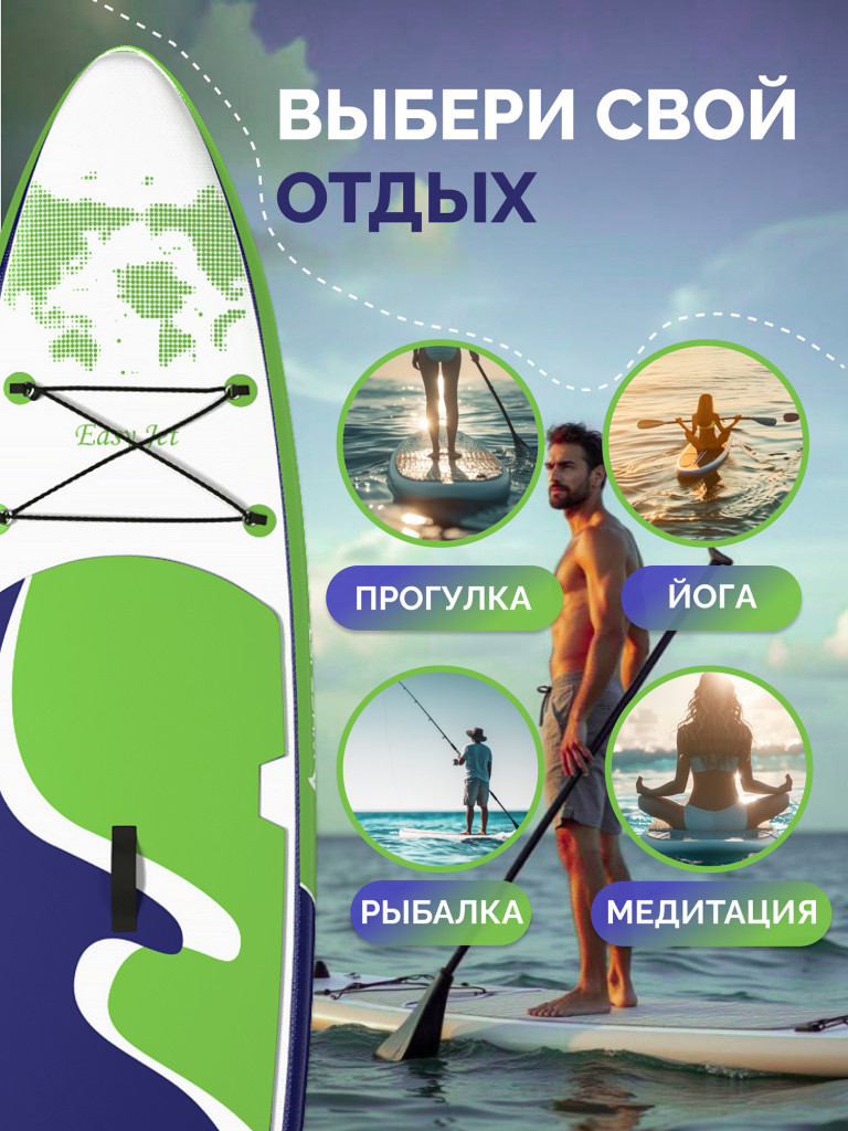 SUP-доска WheeJet EasyJet Violet Reef 320x81x15
