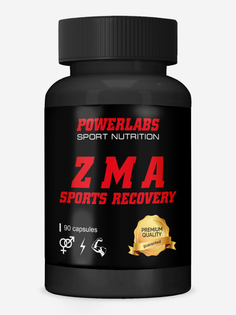 Бустер Тестостерона ZMA, Powerlabs, 90 капсул