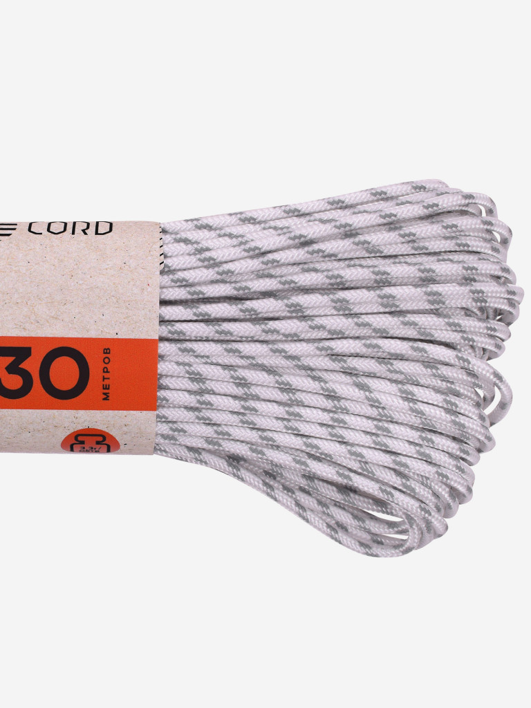 Паракорд 275 T-Gear x CORD nylon 30м световозвращающий (White)