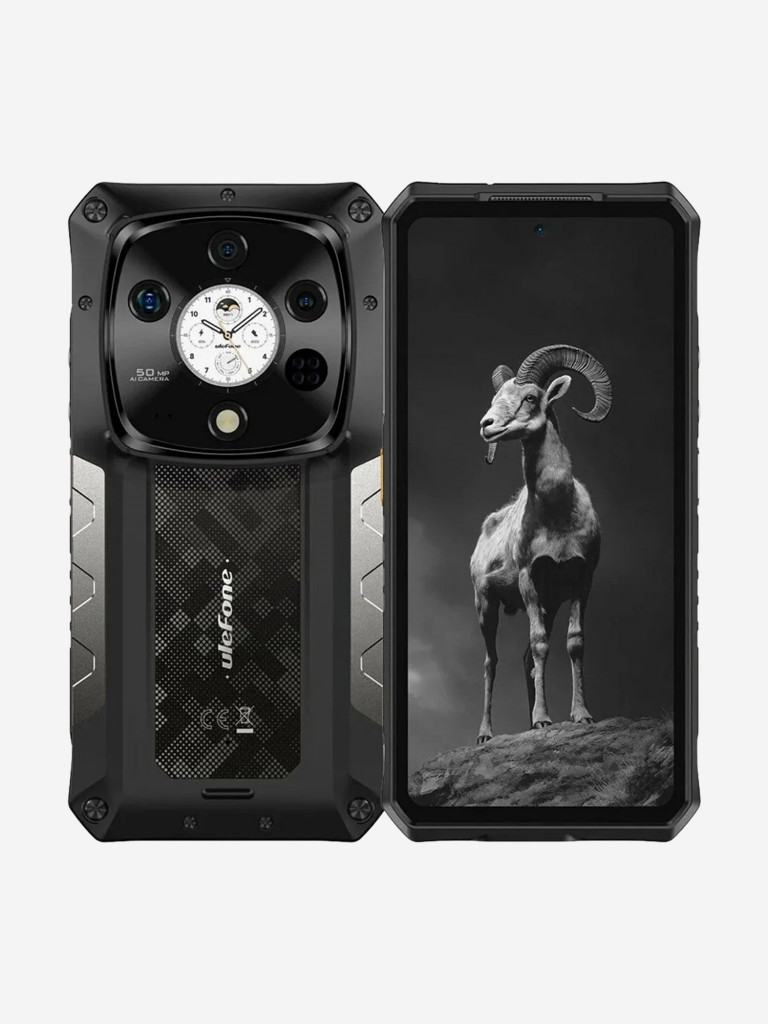 Смартфон Ulefone Armor 28 Pro 16+512 Black, 6.67”, FHD+, 1.04” 340x340, MTK7300, And15, 50+50+64, 50, 10600mAh, 4G, uSmart