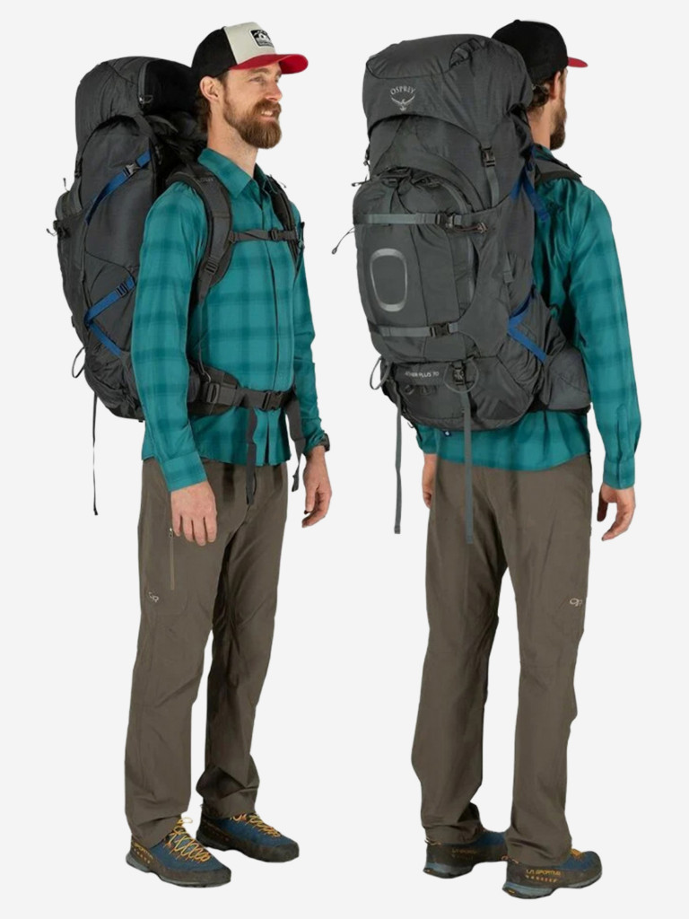 Рюкзак Osprey Aether Plus 70 Eclipse Grey