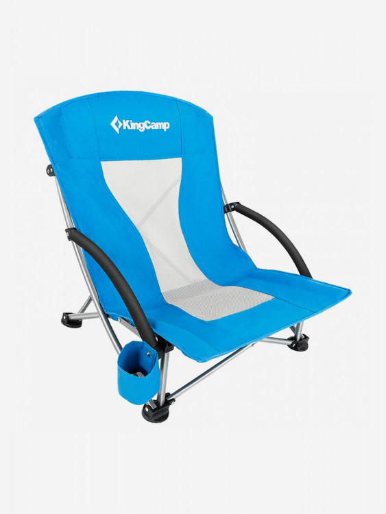 Кресло складное 3841 Portable Low Sling Chair cталь., голубой, 58х59х20/67