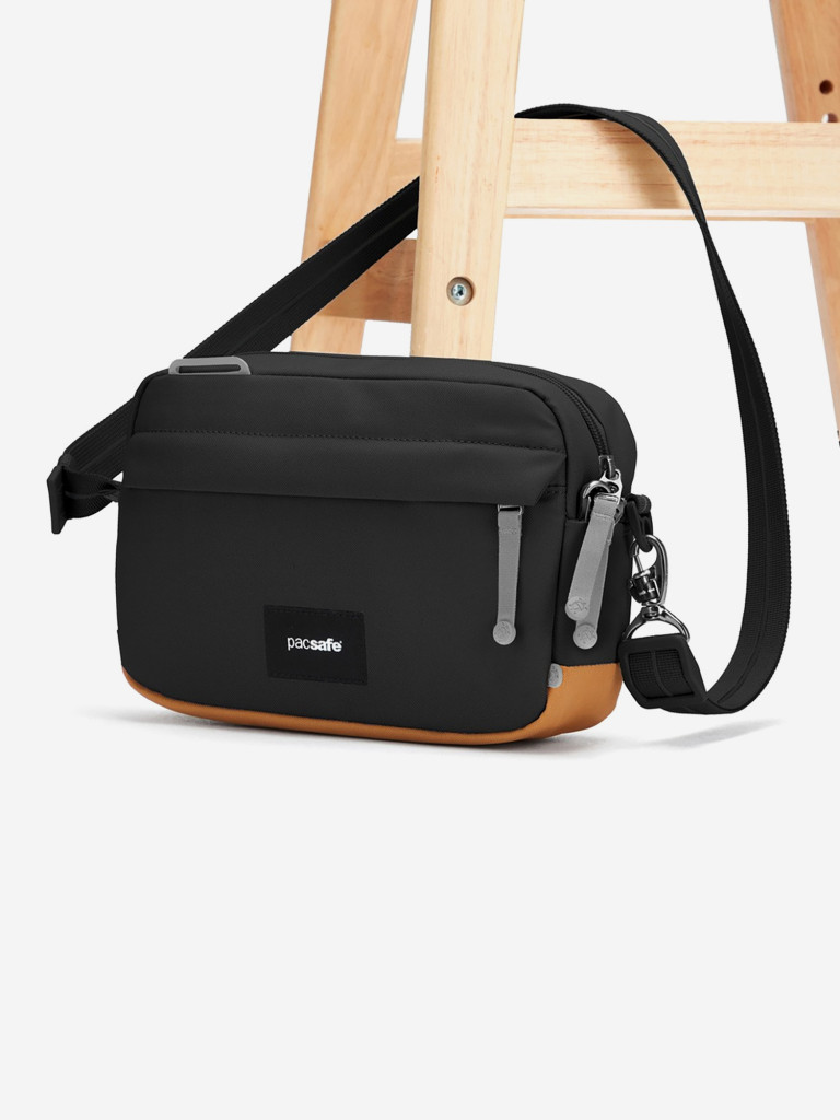 Сумка антивор Pacsafe GO Crossbody, Jet Black, 2.5 л.