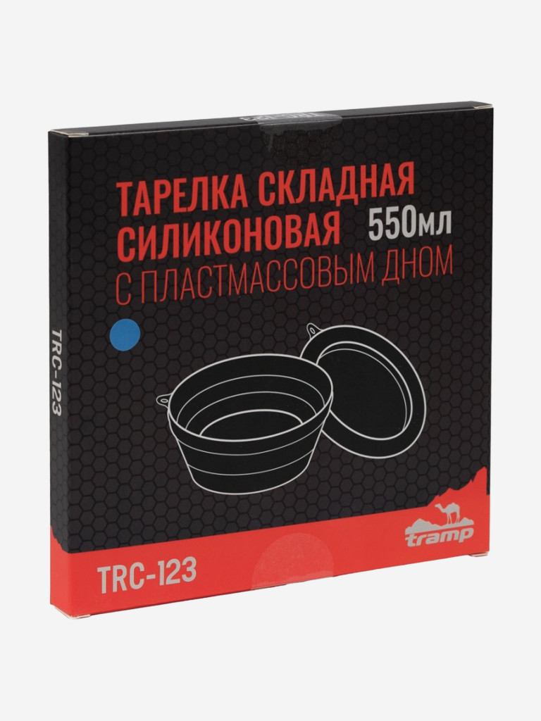 Тарелка Tramp силиконовая с пласт. дном 15*15*8,5