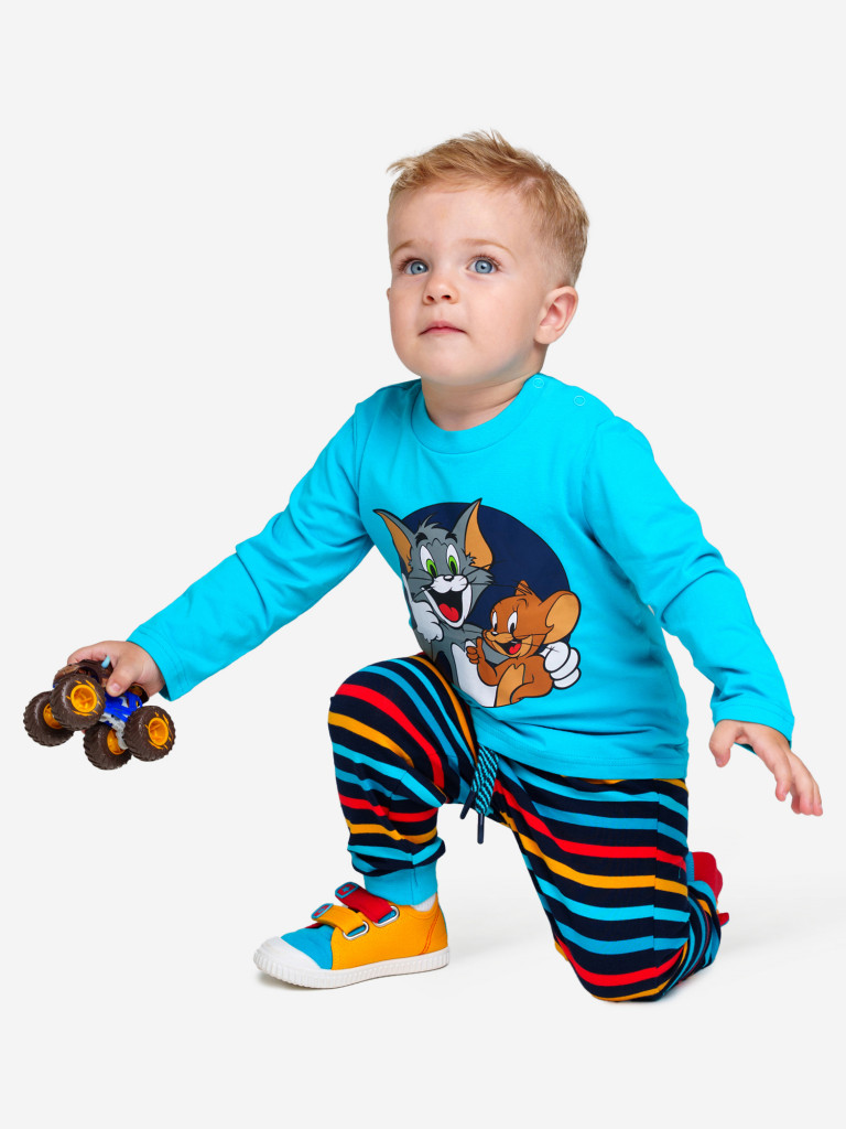 Комплект для мальчика: лонгслив, брюки PlayToday