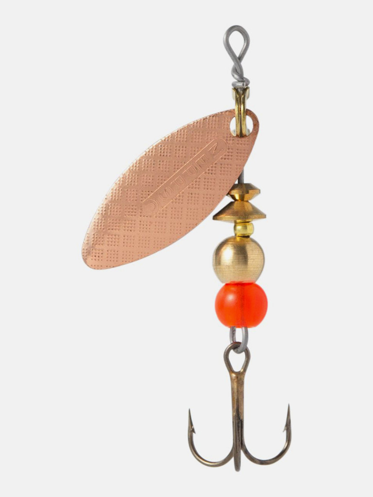 Блесна для рыбалки вертушка Mepps AGLIA LONG 0, Copper, комплект из 5 штук