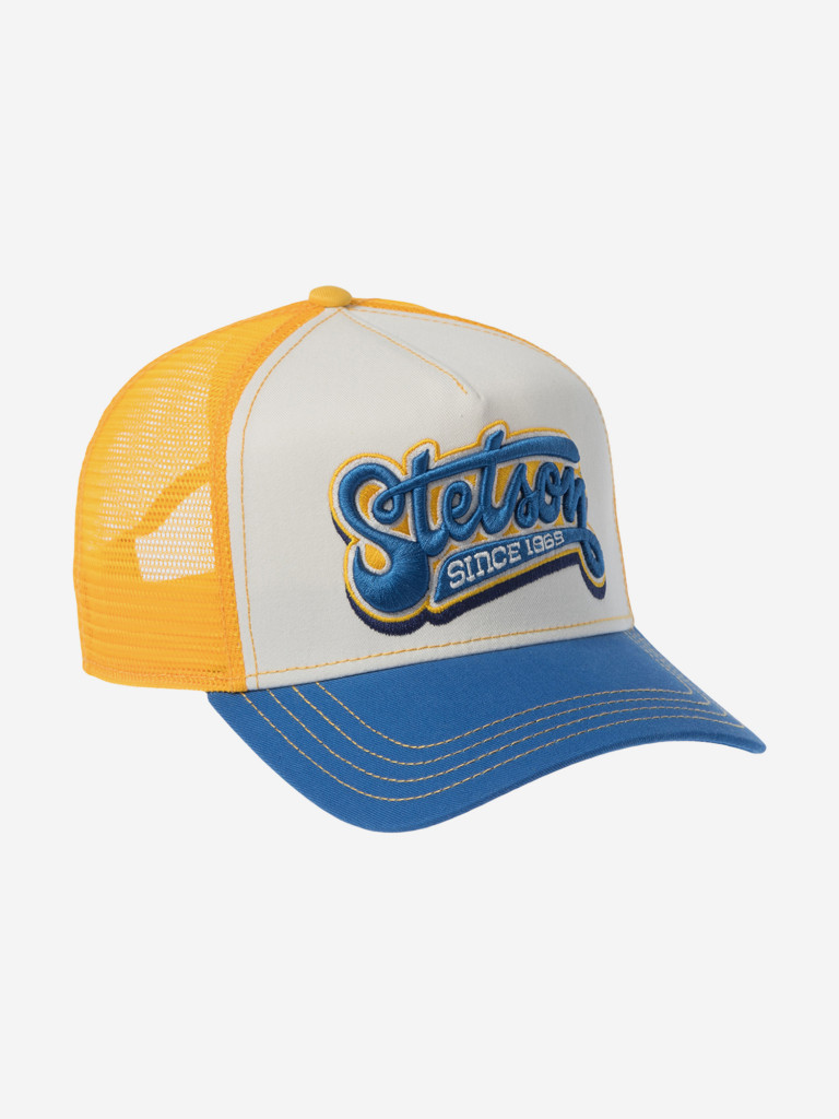 Бейсболка с сеточкой STETSON 7761162 TRUCKER CAP LETTERING (синий)