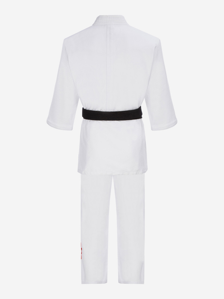 Кимоно для дзюдо подростковое Clinch Judo Red FDR белое
