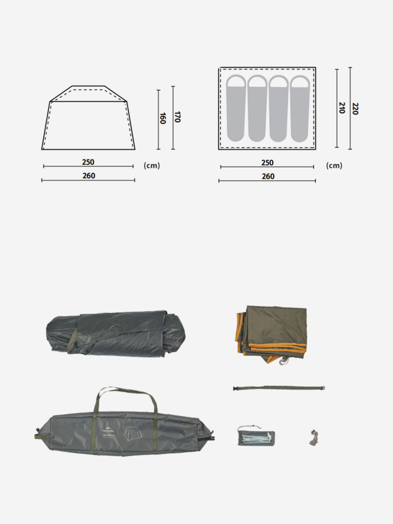Палатка кемпинговая Naturehike
