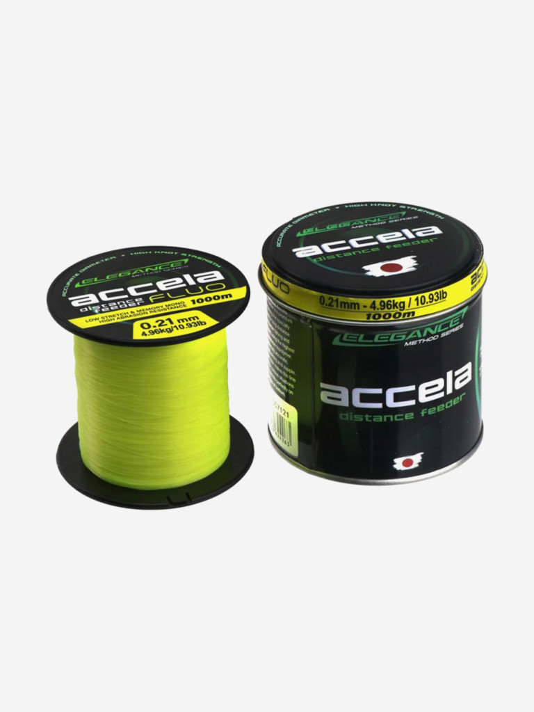 ELEGANCE METHOD Леска Accela Distance Feeder Fluo 1000м 0.21мм 4.96кг