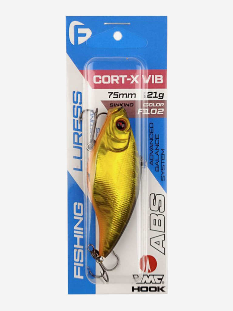 Воблер F-FISHING Cort-X VIB 75S 75мм 21г F102 Тонущий