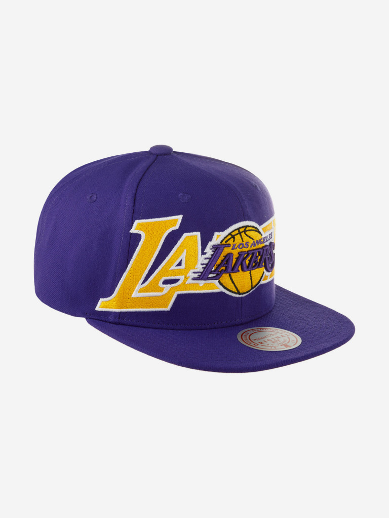 Бейсболка с прямым козырьком MITCHELL NESS HHSS7646-LALYYPPPPURP Los Angeles Lakers NBA (фиолетовый)