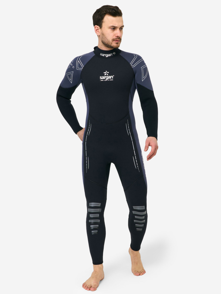 Гидрокостюм для плавания и водного спорта SARGAN NERO LONG MEN 5мм