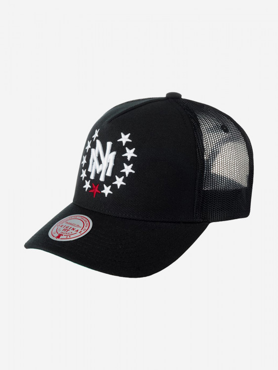 Бейсболка с сеточкой MITCHELL NESS HHSS4223-MNNYYPPPBLCK