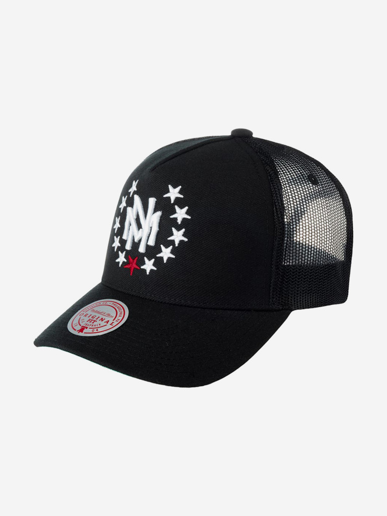 Бейсболка с сеточкой MITCHELL NESS HHSS4223-MNNYYPPPBLCK