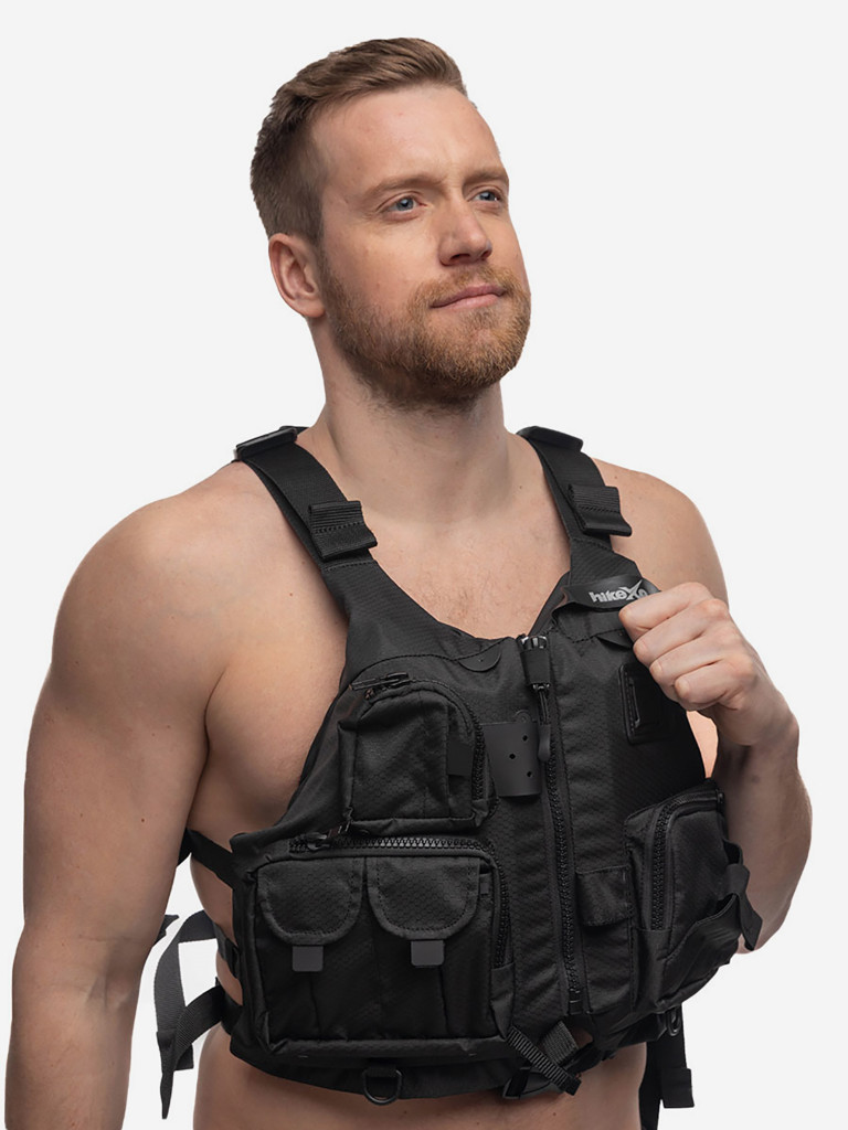 Спасательный жилет для рыбалки на каяке hikeXp Hook Black