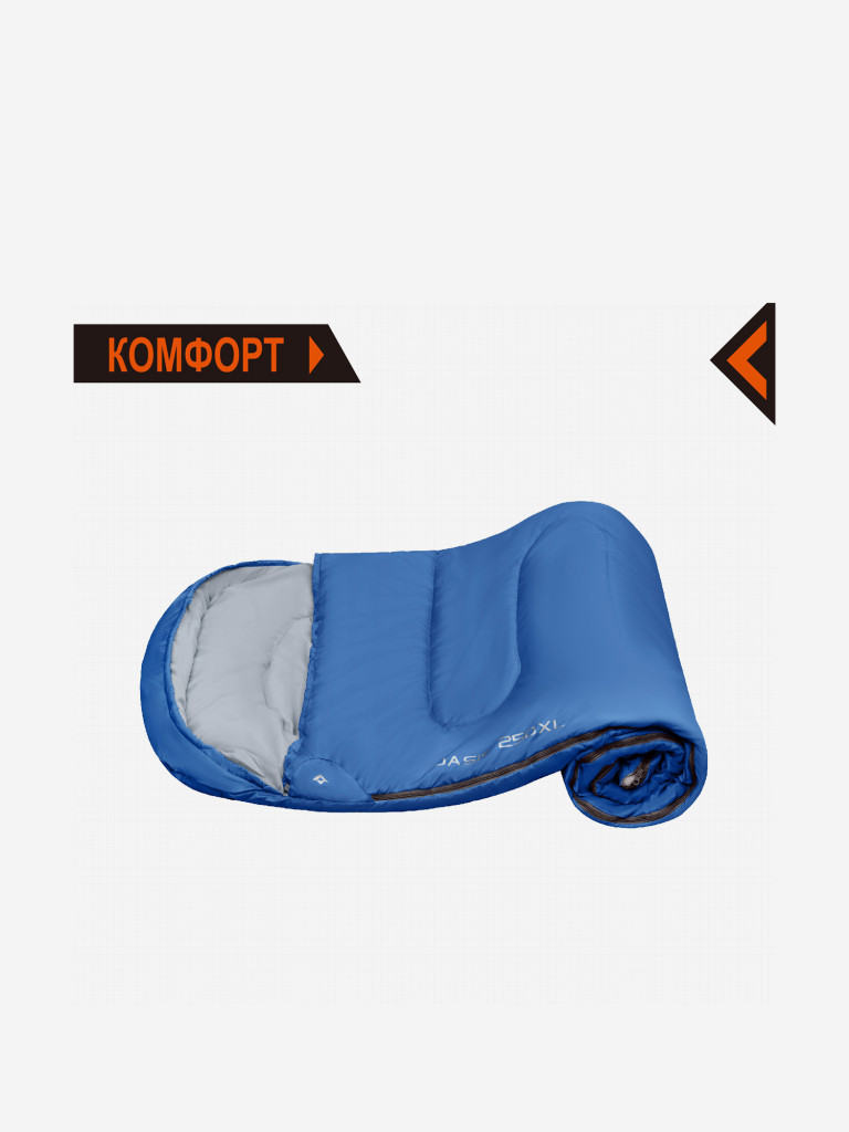 Спальный мешок KingCamp OASIS 250XL -3C, левый, синий