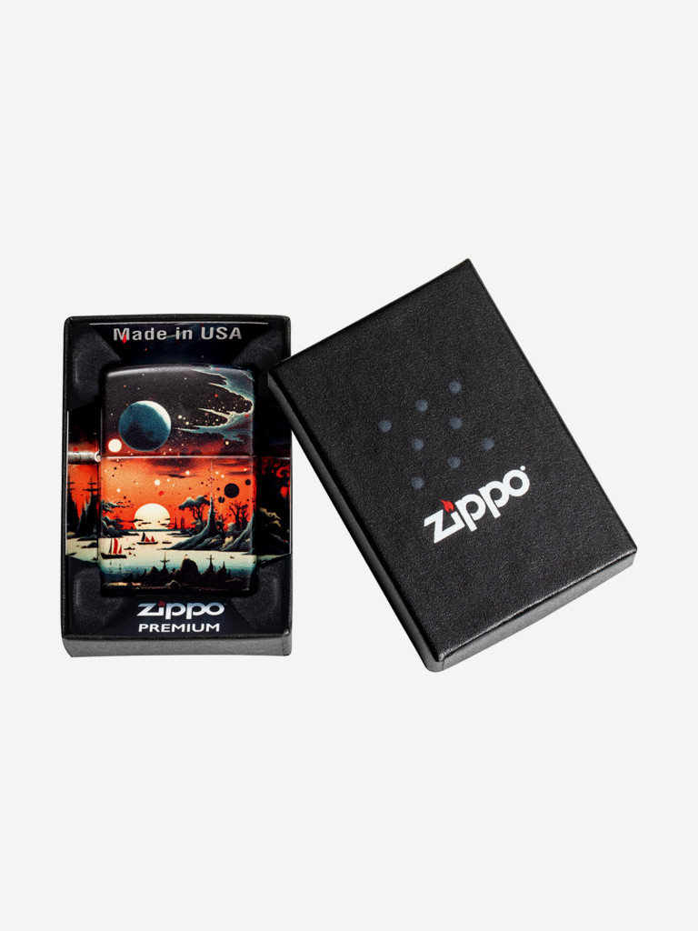 Зажигалка бензиновая ветроустойчивая Zippo Galactic Landscape Design 540 Matte